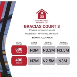 Gracias Court Scheme 3 Land for Sale Ibeju Lekki Lagos Vetra  Property
