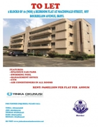 Two Blocks Of 16(nos) 3 Bedroom Flat With A Room Boysquarters Each In Ikoyi. 10 bedroom Boys Quaters for Rent Ikoyi Lagos Vetra  Property
