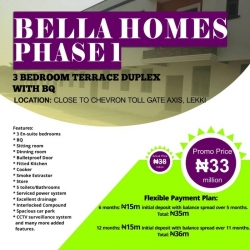 A Nice And Luxury 3 Bedroom Terrace Duplex With Bq 3 bedroom Terraced Duplex for Sale Lekki Lagos Vetra  Property
