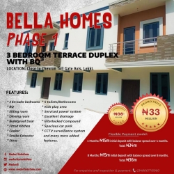 For Sale Newly Built 3bedroom Terrace Duplex With Bq 3 bedroom Terraced Duplex for Sale Lekki Lagos Vetra  Property