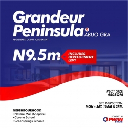 Grandeur Peninsula Estate, Abijo Gra, Lagos Land for Sale Ajah Lagos Vetra  Property