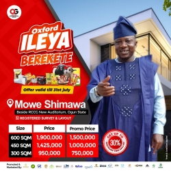 Mowe Shimawa Land for Sale Obafemi Owode Ogun Vetra  Property