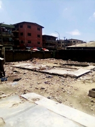 An Empty Land ,four Plots Together Fully Gated 4 Plots of Land for Sale Yaba Lagos Vetra  Property