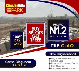 Residential Land In A Serene Environment 500 Meter Square of Land for Sale Ibadan Oyo Vetra  Property