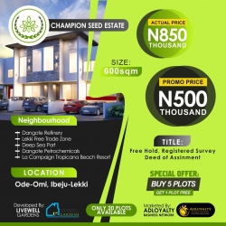 Ibeju-lekki's Most Affordable Estate 600 Meter Square of Land for Sale Ibeju Lekki Lagos Vetra  Property