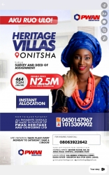 Heritage Villas Estate Onitsha 1 Plot of Land for Sale Onitsha South Anambra Vetra  Property