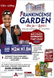 Frankincense Garden, Eleko Land for Sale Ibeju Lekki Lagos Vetra  Property