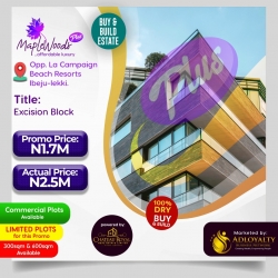 Maplewoods Plus 600 Meter Square of Land for Sale Ibeju Lekki Lagos Vetra  Property