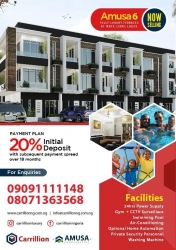 5 Units Of 4 Bedroom Terrace With Bq For Sale. 4 bedroom Terraced Duplex for Sale Lekki Lagos Vetra  Property