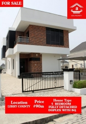 A Splendid 5 Bedroom, Water View, Fully Detached Duplex With B.q 5 bedroom Detached Duplex for Sale Lekki Lagos Vetra  Property