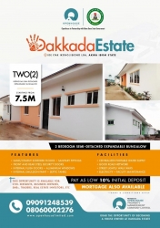 Newly Built 2bedroom Semi Detached Bungalow(can Be Expanded To 3bed) 2 bedroom Semi-Detached Bungalow for Sale Uyo Akwa Ibom Vetra  Property