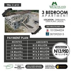 Newly Built 3 Bedroom Apartment 3 bedroom Blocks of Flats for Sale Ibeju Lekki Lagos Vetra  Property