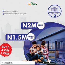 Lagoon Gates Estates 2  600 Meter Square of Land for Sale Ibeju Lekki Lagos Vetra  Property