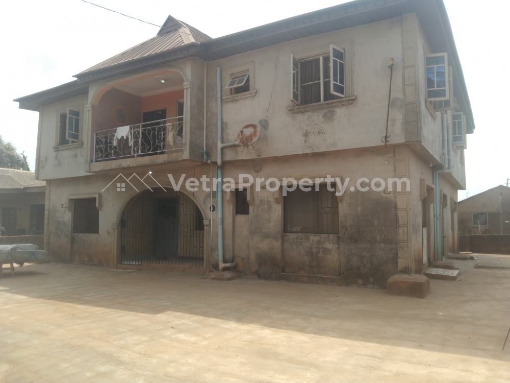  Neat Mini Flat All Tiles Floor Upstairs At Itele Ogun State.  Flat for Rent Ipaja Lagos Vetra  Property