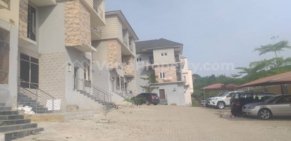  Brand New Luxury & Spacious 4 Bedroom Fully Finished And Fully Serviced Terrace Duplex Plus Bq With Air Conditioning , Fully Fitted Kitchen And A Room Bq  4 bedroom Terraced Duplex for Rent Guzape Abuja Vetra  Property