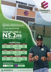 Eminence Court  600 Meter Square of Land for Sale Ajah Lagos Vetra  Property
