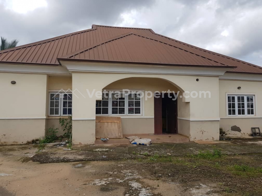  Newly Built Luxury 3 Bedroom Fully Finished And Fully Serviced Bungalow With Air Conditioning , Fully Fitted Kitchen And 2 Rooms Bq  3 bedroom Detached Bungalow for Sale Lokogoma Abuja Vetra  Property