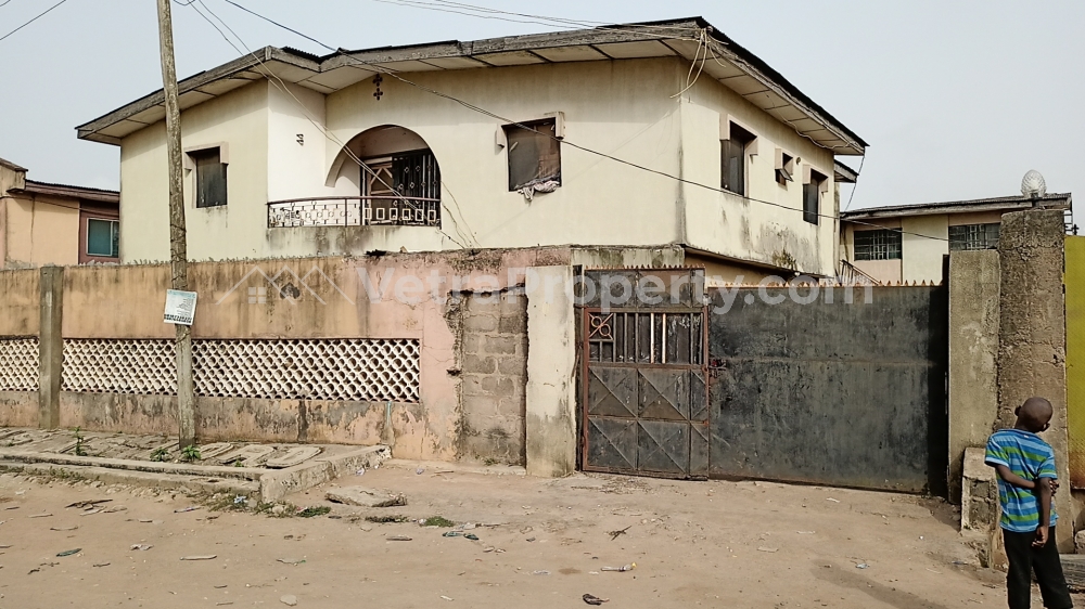  Decent 4 Nos Of 3 Bedroom Flat With 4 Nos Of 2 Bedrooms Flat O.n 1 And Half Plot Of Land At Ekoro Abule Egba  10 bedroom Blocks of Flats for Sale Egbe Lagos Vetra  Property