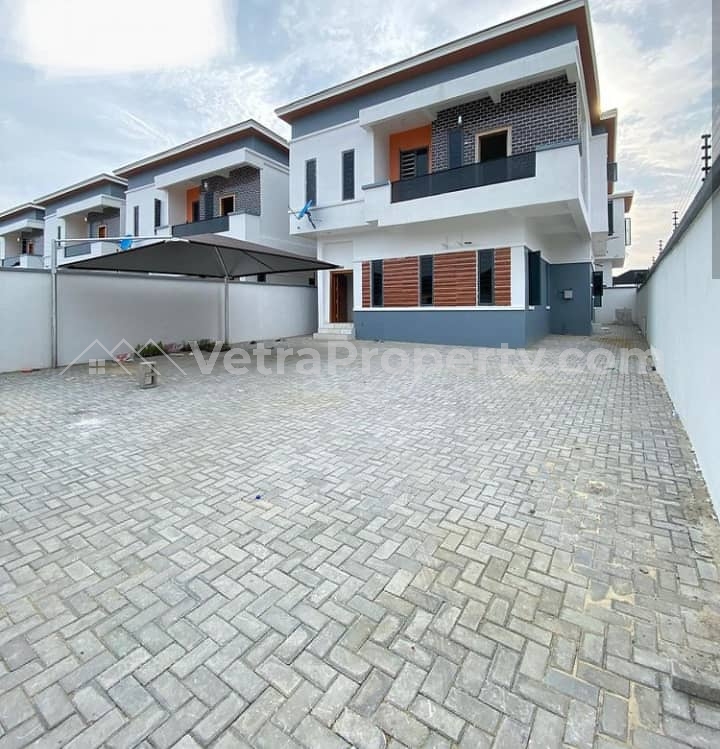  Newly Built Luxury & Spacious 5 Bedroom Fully Furnished And Fully Serviced Duplex Plus Bq With Air Conditioning , Fully Fitted Kitchen And A Room Bq  Detached Duplex for Sale Lekki Lagos Vetra  Property