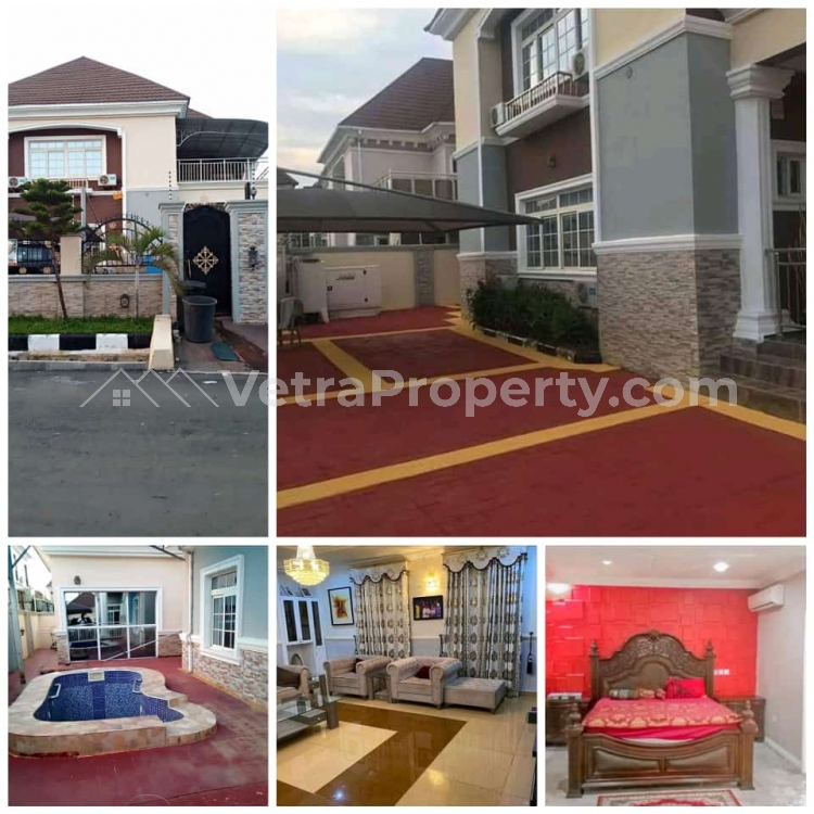  5 Bedroom Fully Detached Duplex With 2 Bedroom Bq And A Swimming Pool  5 bedroom Detached Duplex for Sale Gwarinpa Abuja Vetra  Property