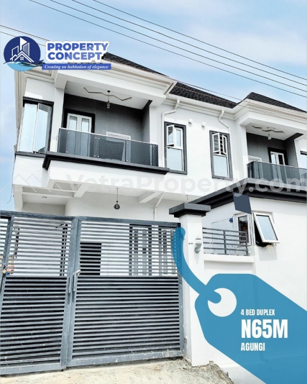  Executive 4 Bedroom Semi Detached Duplex with a BQ  4 bedroom House for Sale Lekki Lagos Vetra  Property