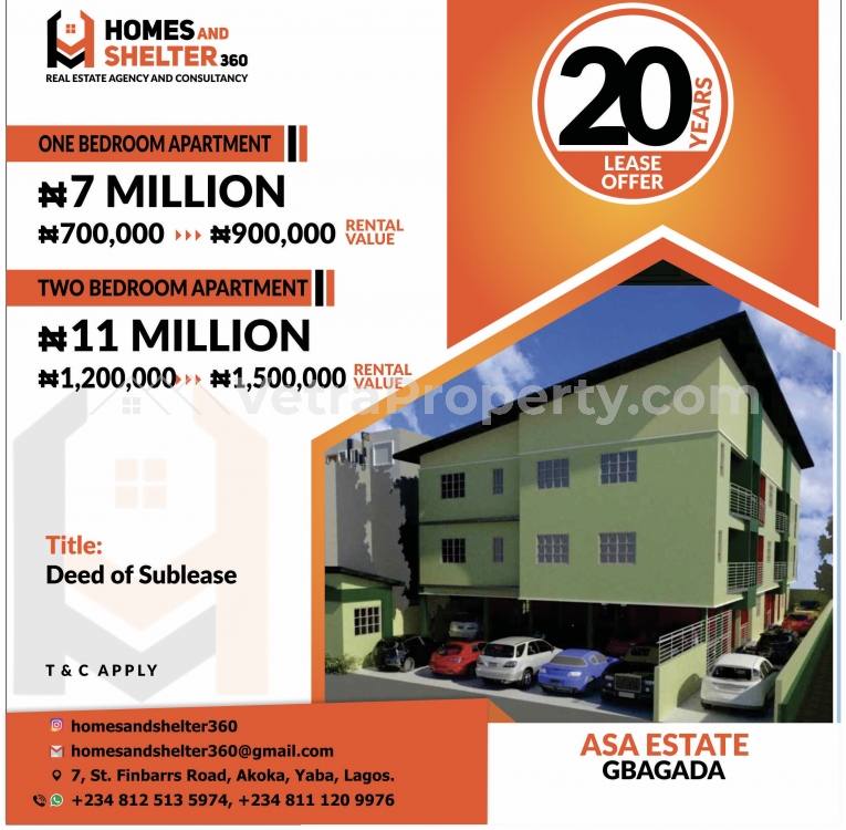  Own A Unit Of 2 Bedroom Apartment For 20years And Earn Rental Income For This Period  2 bedroom Blocks of Flats for Rent Gbagada Lagos Vetra  Property