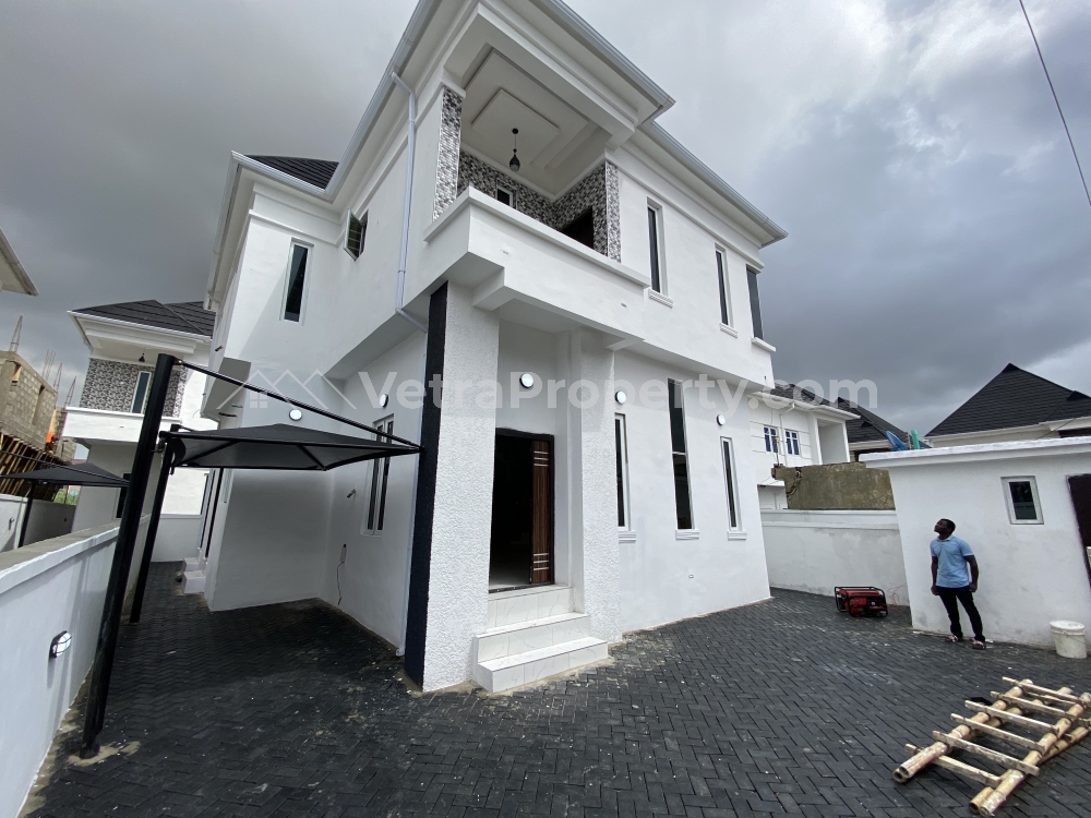  4bedroom Fully Detached Superb Luxury Spacious Duplex With A Room Bq  4 bedroom Detached Duplex for Sale Ajah Lagos Vetra  Property