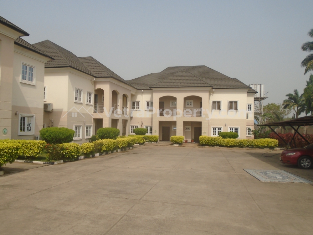  Serviced 6 Unit Of 4 Bedroom Terrace Duplex With All Rooms Ensuite, With Split A.c, Standby Generator, Oven Refrigerator, Gas Cooker, Swimming Pool, Gym, Security, An Ample Parking Space And A Room B/q.  House for Rent Asokoro Abuja Vetra  Property
