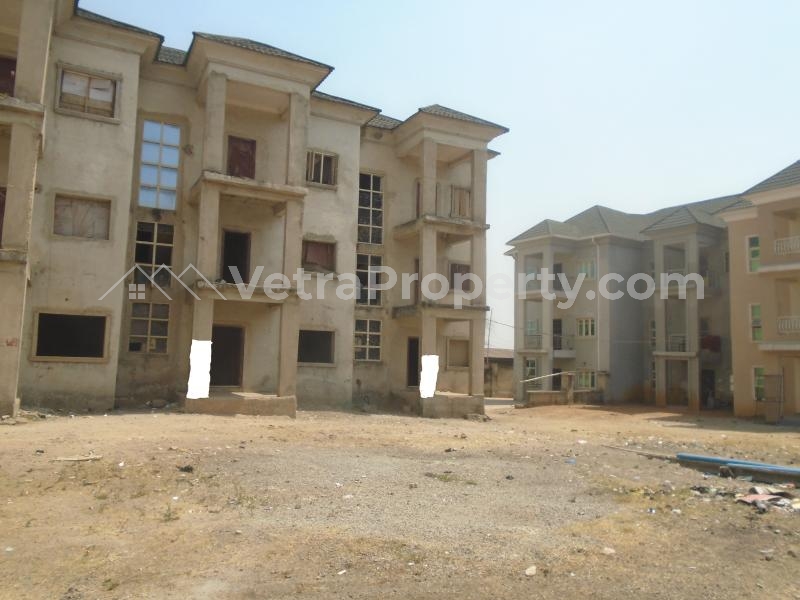  Carcass 2 No's Of 4 Bedroom Terrace Duplex With A Room Bq Each, In An Estate Of 11 Houses, Fenced Round With Gate  House for Sale Life Camp Abuja Vetra  Property