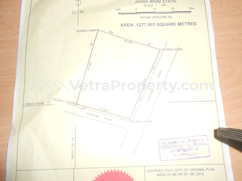  Bare Land  Land for Sale Uyo Akwa Ibom Vetra  Property