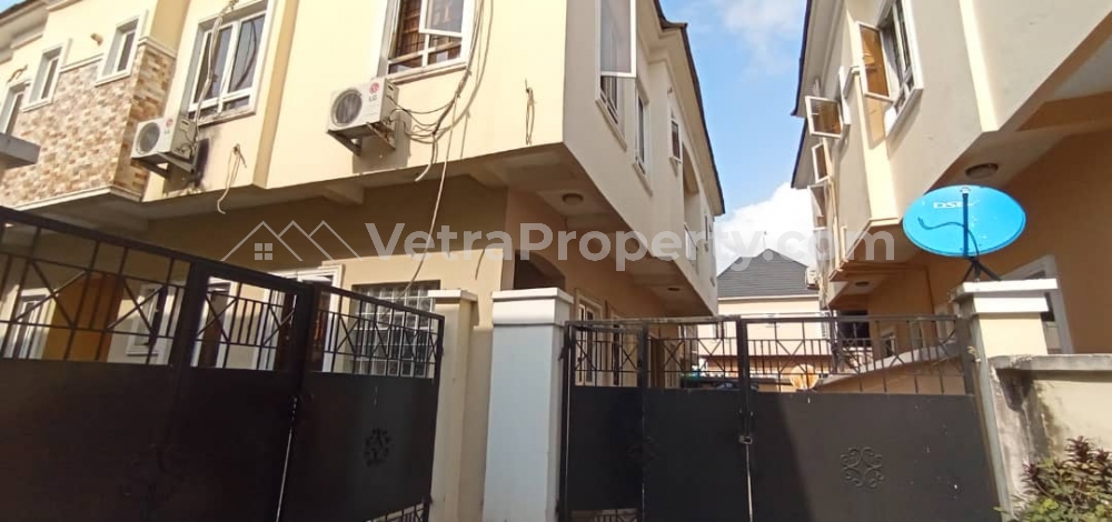  Newly Renovated 4bedroom Semi Detached Duplex With A Boy Quarters.  4 bedroom Detached Duplex for Rent Lekki Lagos Vetra  Property