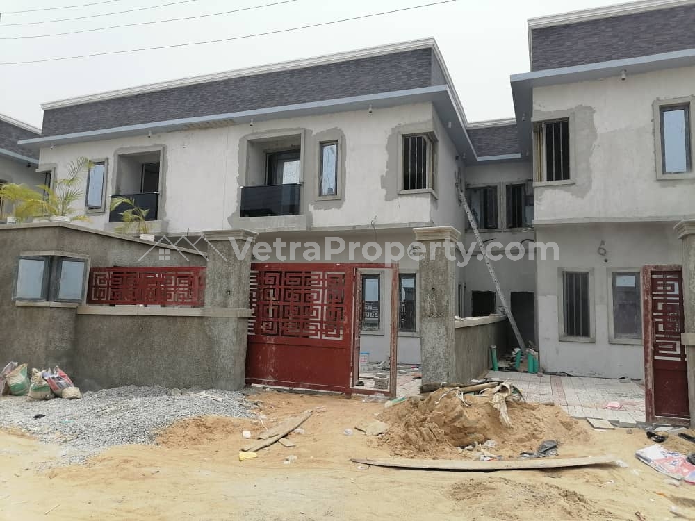  Brand New 4 Bedroom Semi-detached Duplex With Bq.......80% Finished..... Governor's Consent  4 bedroom Semi-Detached Duplex for Sale Ajah Lagos Vetra  Property