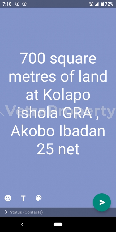  700 Square Metres Of Land At Kolapo Ishola Gra 25 Net  700 Meter Square of Land for Sale Ibadan Oyo Vetra  Property