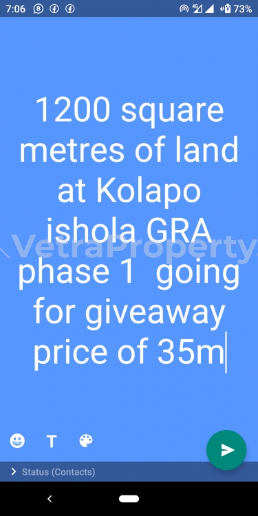  1200 Square Metres Of Land For Sale At Kolapo Ishola Estate Phase 1 Going For Give Away Price Of 35m  1,200 Meter Square of Land for Sale Ibadan Oyo Vetra  Property
