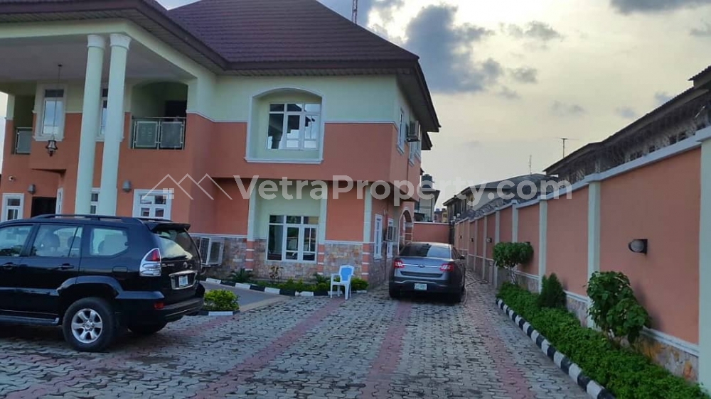  5bedroom Duplex And 3bedroom Flat At The Back New House With Swimming Pool On 2plot Of Land Interlocking Compound With C Of O Licated At Ajala Area Of Lagos State . Price Is #80m Asking Price.  5 bedroom Detached Duplex for Sale Lekki Lagos Vetra  Property