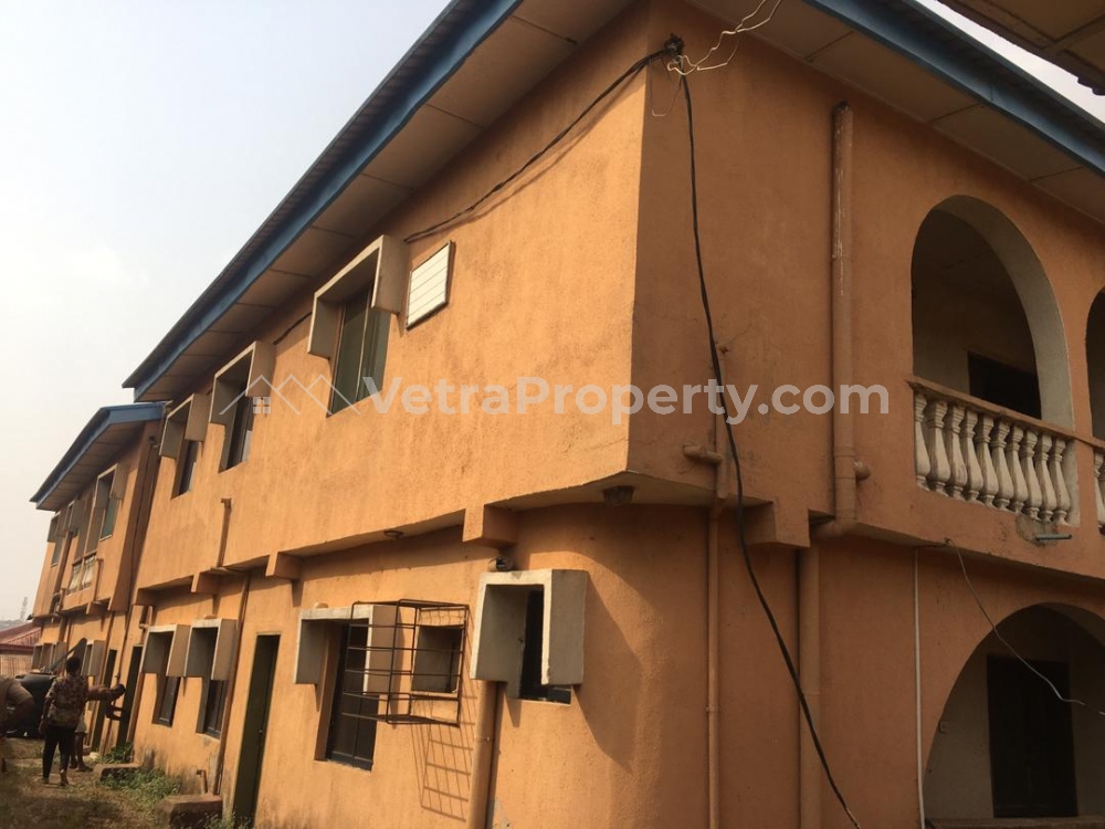  Standard Block Of 4flat Of 3bedroom With 3shops On Full Plot With C Of O  3 bedroom Blocks of Flats for Sale Egbe Lagos Vetra  Property