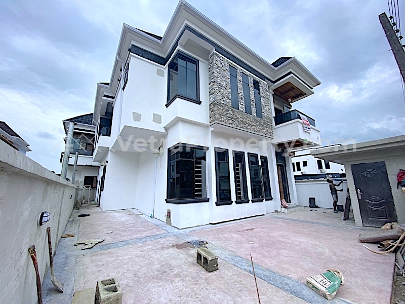  New House, Big Compound, 5 Bedrooms Fully Detached Duplex + Bq In An Estate  5 bedroom Detached Duplex for Sale Lekki Lagos Vetra  Property