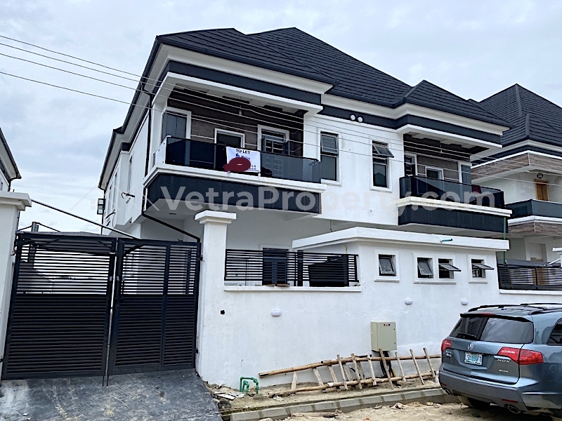  New House Large Compound 4 Bedroom Semi Detached House+bq+24 Hours Light  4 bedroom Semi-Detached Duplex for Rent Lekki Lagos Vetra  Property