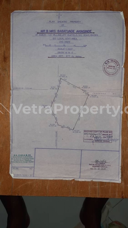  5 Plots Of Land  Land for Sale Ibadan Oyo Vetra  Property