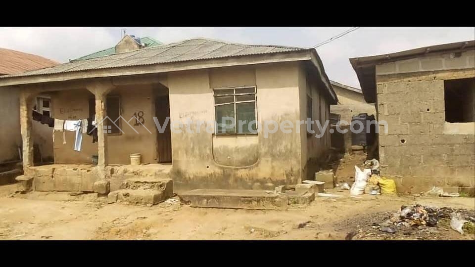  Full Plot Of Land With A Set Back Bungalow  Blocks of Flats for Sale Ojo Lagos Vetra  Property