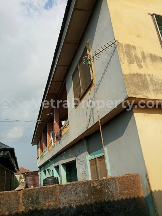  A Well Structured Single Storey Building Of 4flats At Iyana Odo,abule Egba.  House for Sale Egbe Lagos Vetra  Property
