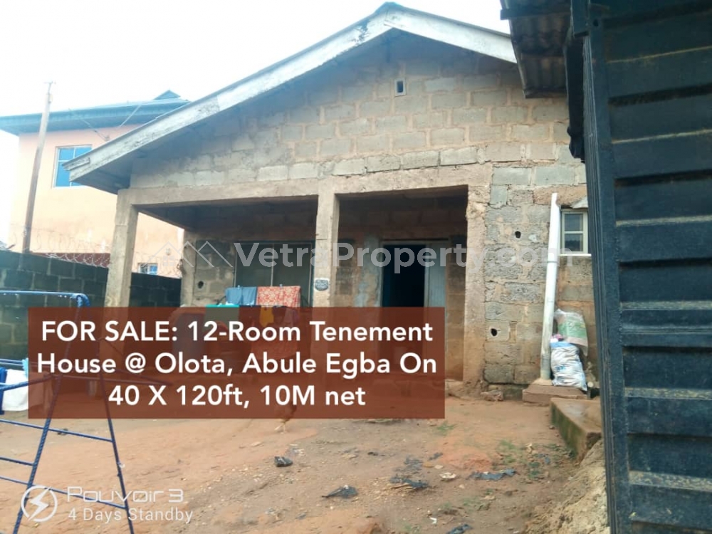  A Lovely 12 Rooms Apartment At Abule Egba  House for Sale Egbe Lagos Vetra  Property