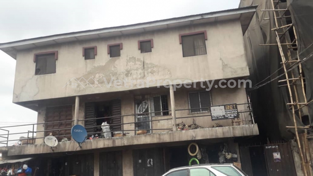  A Corner Piece Building Of Flats And Massive Store  3 bedroom House for Sale Yaba Lagos Vetra  Property