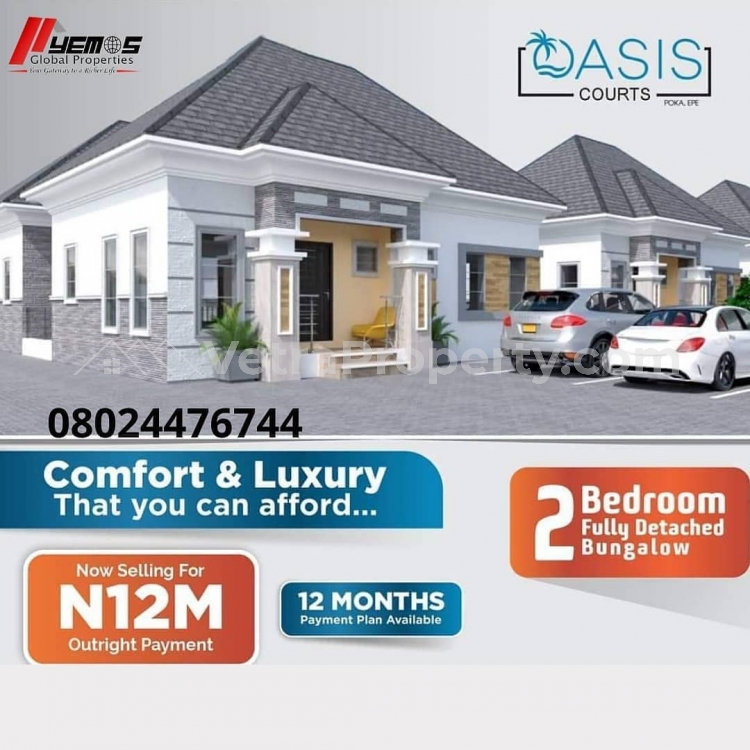  2 Bedroom Fully Detached Bungalow  2 bedroom House for Sale Epe Lagos Vetra  Property