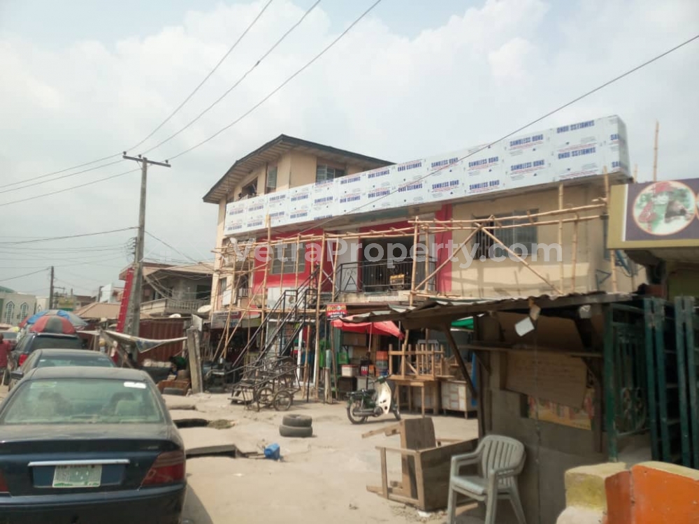  Block Of 4 Flats With Shops And Bq Directly On Diya Road  3 bedroom Office Space for Sale Gbagada Lagos Vetra  Property