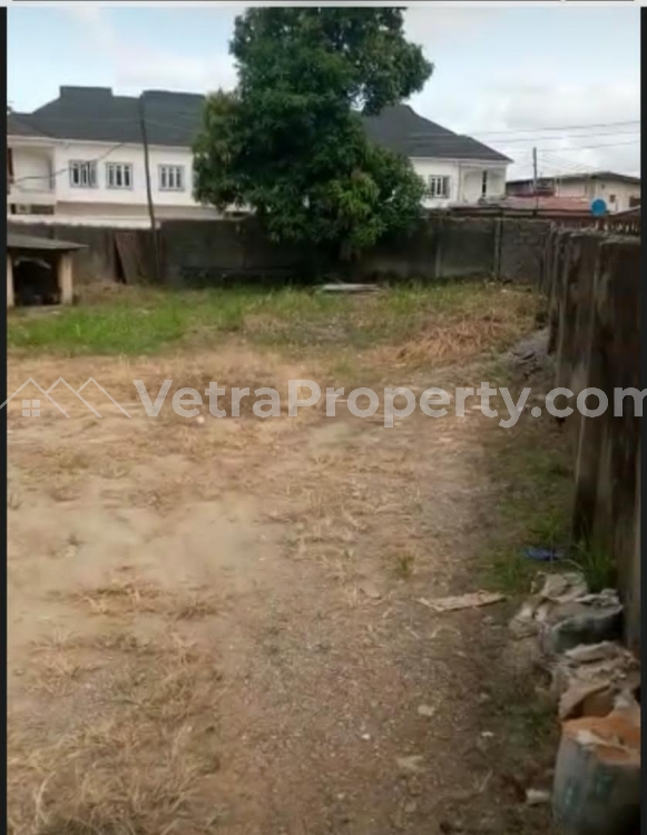  For Sale A Dry Plot Of Land With Fenced Round Location Akinola Adeniyi A Street Before Medina Estate With Interlock  Land for Sale Gbagada Lagos Vetra  Property