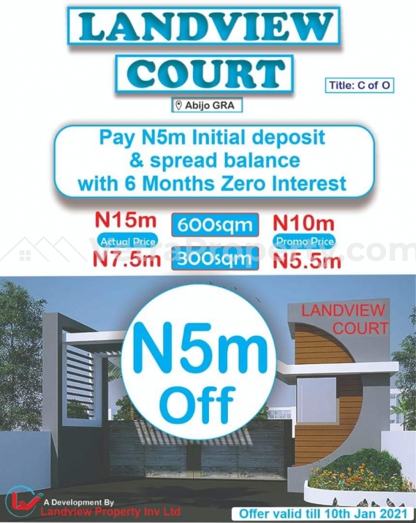  Land With C Of O For Sale In Landview Court Estate Abijo Gra Lagos  Land for Sale Ajah Lagos Vetra  Property