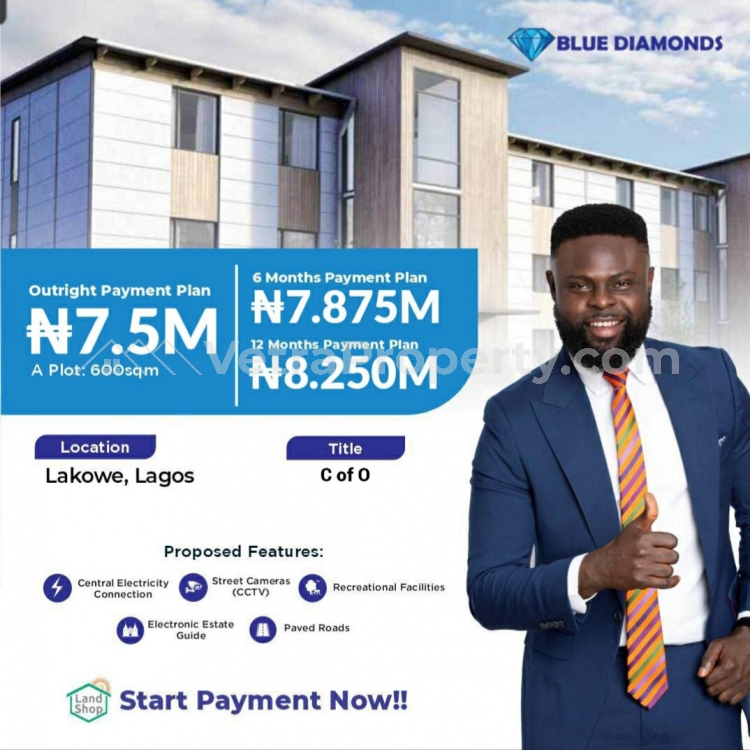  Land With C Of O For Sale In Blue Diamond Estate Lakowe Golf Course Lagos Nigeria  Land for Sale Ajah Lagos Vetra  Property