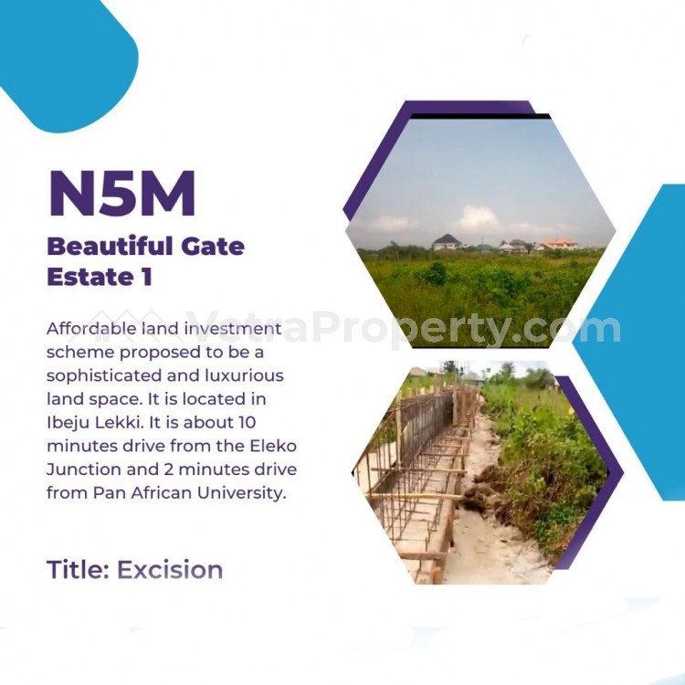  Land For Sale In Beautiful Gate Estate Phase 1 Ibeju Lekki Town Lagos Nigeria  Land for Sale Ibeju Lekki Lagos Vetra  Property
