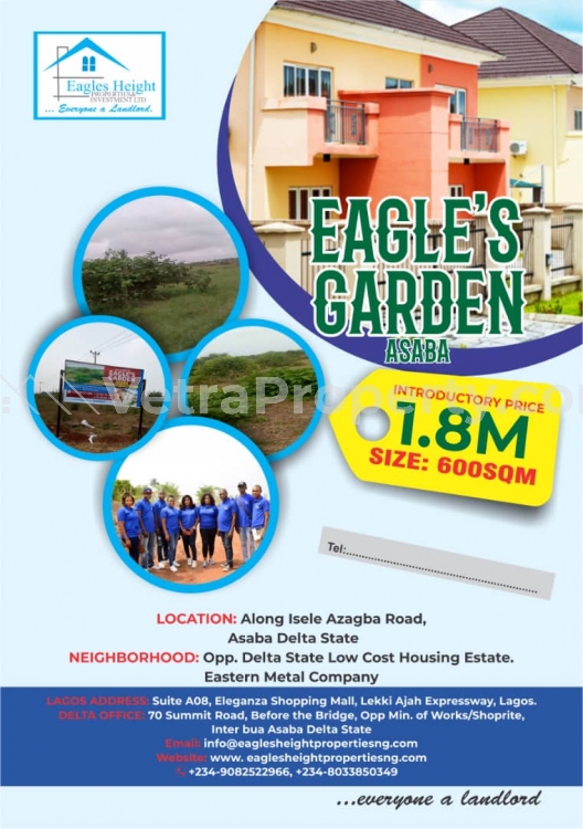  Eagles Garden Estate  Land for Sale Asaba Delta Vetra  Property